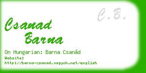 csanad barna business card